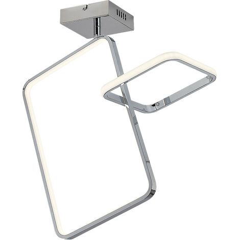 Plafoniera LED moderna cromata 36W 4000K Malwen Rabalux (1/5)