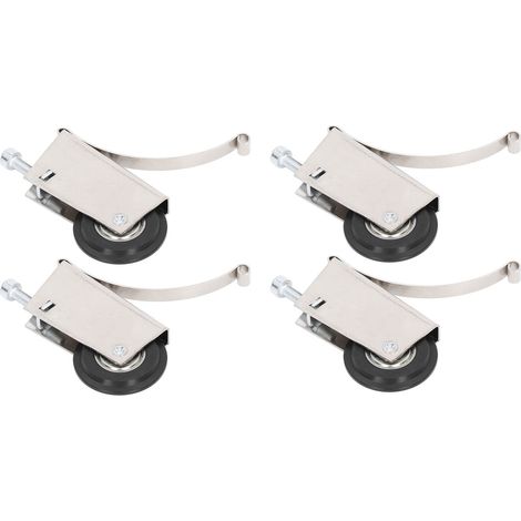 4Pcs Sliding Door Pulley Cam System Stainless Steel Mute Strong Bearing Hardware 40mm Diameter