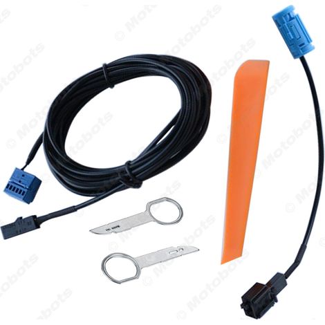 Bluetooth phone adapter cable with microphone and skid plate for Audi Q3 and A3. (1/4)