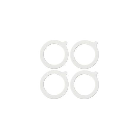 Lot de 4 joints d'étanchéité en silicone joints hermétiques de rechange pour bocaux en verre stockage d'aliments intérieur Ø 69 mm extérieur Ø 93 mm