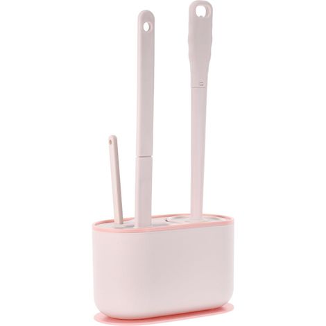 Brosse WC Murale avec Support Inclus Kit de Nettoyage Réutilisable pour Salle de Bain Brosse de Toilettes (1/5)