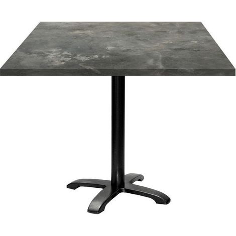 Table 90 x 90 cm - modèle Bazila pierre métallisée (1/4)