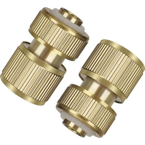 Raccord rapide pour tuyau d'arrosage en laiton, connecteur extensible de 1/2 pouce pour robinet d'arrosage, adaptateur pour machine à laver et jardinage (1/5)