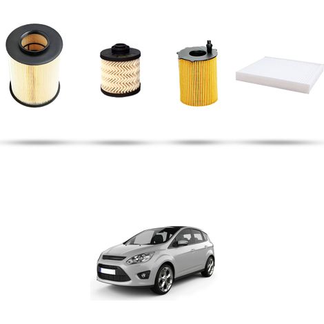 Kit tagliando 4 filtri compatibile con Ford C-Max II 1.5 Tdci 70kw dal 2015 (1/5)