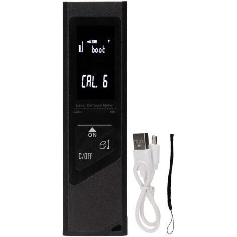 Télémètre laser 40M télémètre de charge USB télémètre laser infrarouge Noir