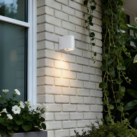 QAZQA baleno - Applique murale - 1 lumière - L 6.8 cm - Blanc - Moderne - éclairage extérieur