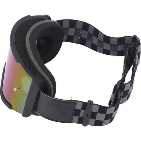 Lunettes de sport pour hommes et femmes, protection oculaire anti-poussière et coupe-vent, lunettes de moto pour activités de plein air, monture noire, verres colorés (1/5)