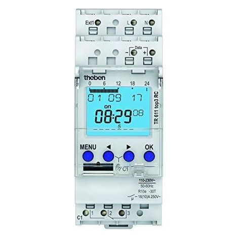 Theben Digitale Zeitschaltuhr Wochenprog. 1K TR 611 top3 RC