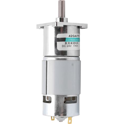 Moteur à engrenages DC 24V, petit couple élevé, rotation bidirectionnelle CW/CCW, aimant permanent, industriel automatisation XD-42GA755, 30 tr/min, basse vitesse. (1/5)