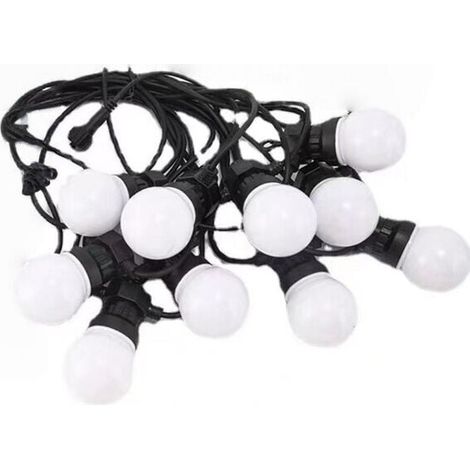 Bunte Lichterkette, ideal für Weihnachtsdekorationen, Hochzeiten und Partys sowie für eine gemütliche Atmosphäre beim Camping. 10 LEDs, 5 Meter lang. (1/4)