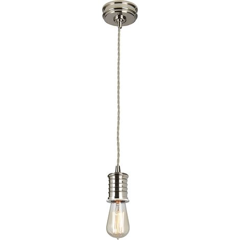Lampada a sospensione lampada da soffitto lampada a sospensione ottone nichel D 10 cm lampada da sala da pranzo (1/3)