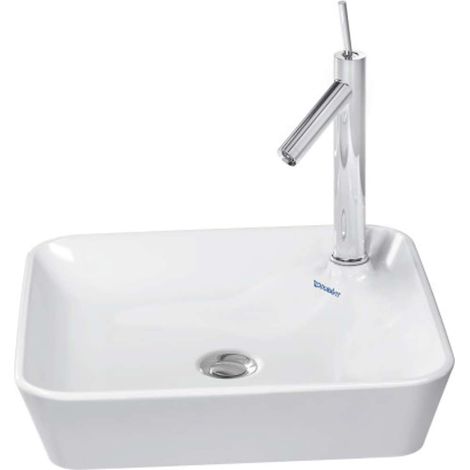 Lavabo da appoggio STARCK 1 senza troppopieno 460x460mm 1 foro bianco (1/2)