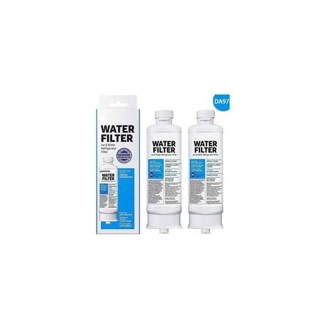 Lot de 2 Filtres à eau de Réfrigérateur de Rechange DA97-17376B DA97-08006C HAF-QIN HAF-QIN/EXP pour réfrigérateurs Multi-Portes (1/5)
