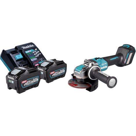 Makita GA 041 GT201 Smerigliatrice angolare a batteria 40 V max. 125 mm X-LOCK Brushless + 2x batteria ricaricabile 5,0 Ah + caricabatterie (1/5)