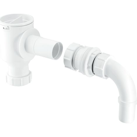 McAlpine R30E 0.75" Complete Screened Tank Overflow Connector - Extended (1/4)