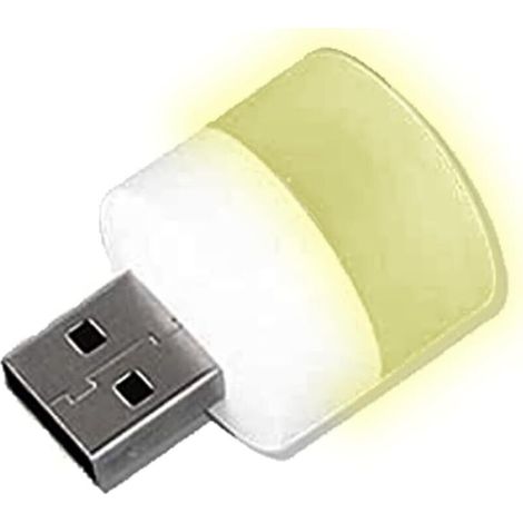Bardusch - Mini lampe USB. Eclairage de nuit, d'ambiance ou de lecture. 5V et 1A. Couleur LIGHT blanc (1/4)