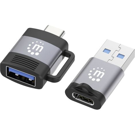Manhattan USB 2.0 Adaptateur [2x USB 3.0 femelle type A, USB 3.0 femelle type C - 2x USB 3.0 mâle ty (1/5)