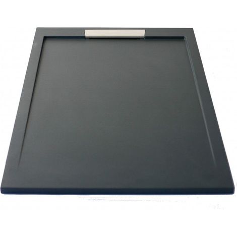 Receveur de douche extra plat NEO INOX noir Ral 9005 90X160 (1/5)