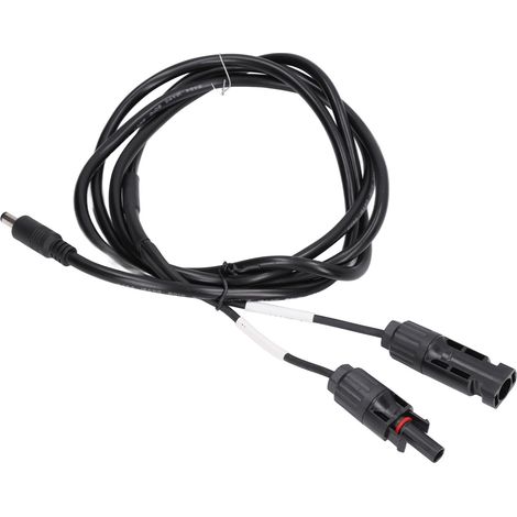 Wasserdichter Solarstecker 5,5 x 2,1 mm, Photovoltaik-Adapter, Batteriepanel-Separator, DC 1000 V 5 A, schwarz, 2er-Pack (1/5)