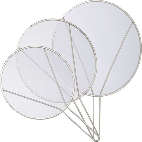 Juego de 3 protectores contra salpicaduras para sartenes