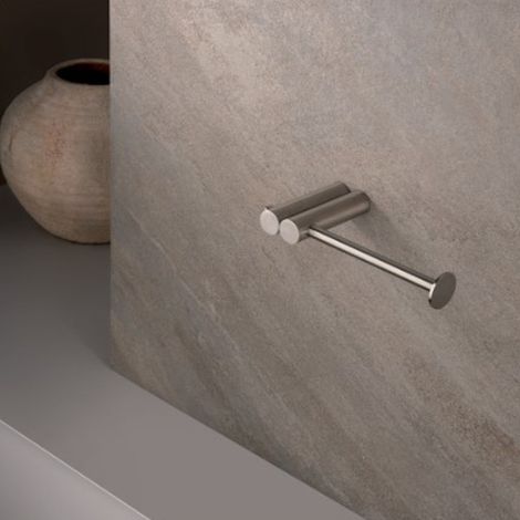 Porte rouleau mural Inox Brossé Forte - CRISTINA ONDYNA FO23528 (1/2)