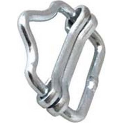 10PZ FIBBIA PER GIUNTE FETTUCCIA PER ELETTRORECINZIONE - utilizzabile per nastro fino mm.40