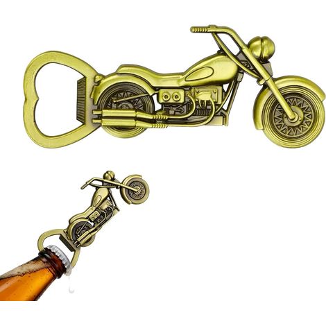 Unique motorcycle-shaped beer bottle opener – Vintage gifts for men, perfect for Father's Day, Christmas, birthdays – Ideal gift for dad, husband, grandad, boyfriend, and motorcycle enthusiasts (1/5)