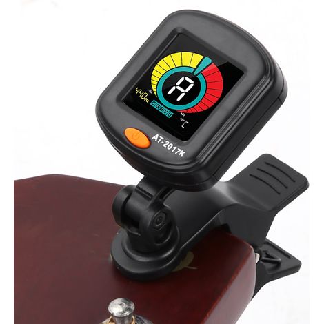 Accordeur Clip Guitare Basse, Chromatic Tuner Numérique A0-C8 pour Instruments de Musique (1/5)