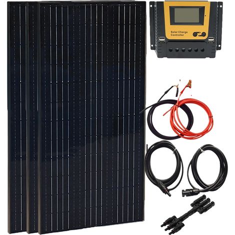 Solarpanel, Leichtbauweise, Hohe Effizienz, 12V 300W Solarkit (1/2)