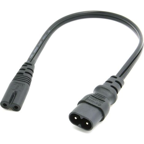 Prise vers Prise C7 mâle à Femelle rallonge câble Adaptateur Principal 30 cm (1/5)