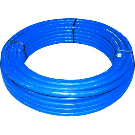 Rotolo mt. 50 tubo multistrato dm.16 rivestito blu (1/3)