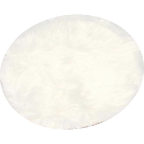 Tapis en fausse fourrure de mouton, 30 x 30 cm, doux et moelleux, à poils longs, tapis décoratif, coussin, paillasson ou tapis de canapé - JBMEDIA (1/4)