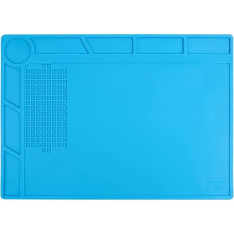 Tapis de soudure silicone, Tapis de travail magnétique résistant à la chaleur,35x25cm Tapis de réparation,Soldering Mat antistatique,Pour gauchers, pour pistolets à souder, pistolets à chaud-DOU