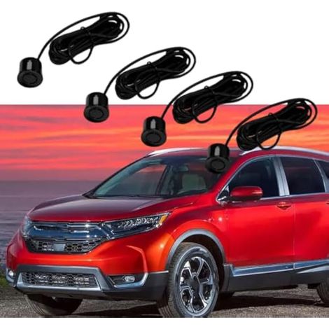 Kit de capteur de stationnement avec avertisseur sonore et radar de recul pour voiture, noir (1/3)