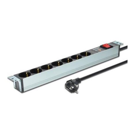 Digitus DN-95407 regleta para rack 7 salidas plata (1/4)