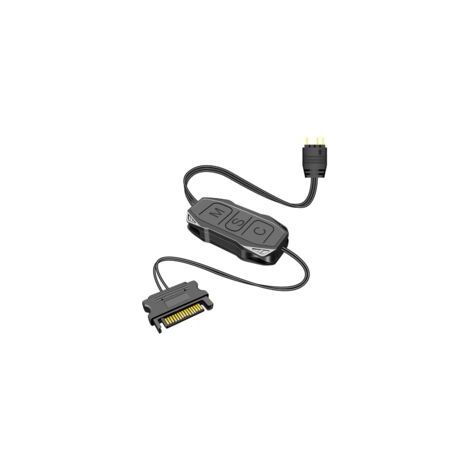 Ede Contrôleur ARGB SollbraAlimentation SATA, contrôleur de ventilateur RGB, contrôleur de bande lumineuse DIY, bandes lumineuses ARGB, panneaux lumineux (1/2)