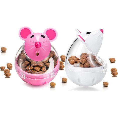 2 Pièces Katzenspielwaren Snackball Chat jouet d'intelligence pour Chats Cat Food Ball Cat Food Distributeur Cat Treat Toy for Chat Jouet interactif (1/4)