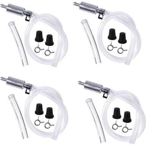 Tuyau de purge de freins, kit de purge de freins moto avec clapet anti-retour pour embrayage voiture/moto (4 pièces) (1/5)