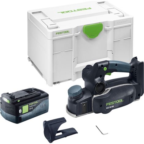 Festool HLC 82 EB-Basic Pialla a batteria 18 V 82 mm Brushless + 1x batteria 5,0 Ah + Systainer - senza caricabatteria (1/5)