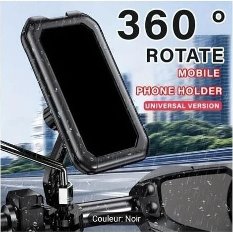 pair Support Téléphone Moto - ALLEZCADEAUX - Étanche - Rotation 360° - Compatible jusqu\\\\'à 6,8 pouces (1/4)