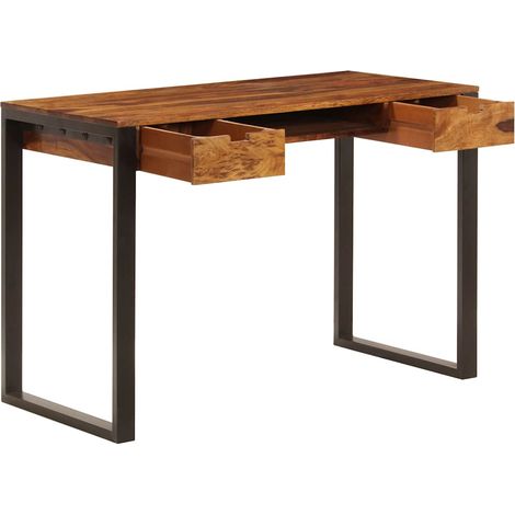 Maison Exclusive - Schreibtisch 110 x 55 x 78 cm Massivholz Akazi (1/5)