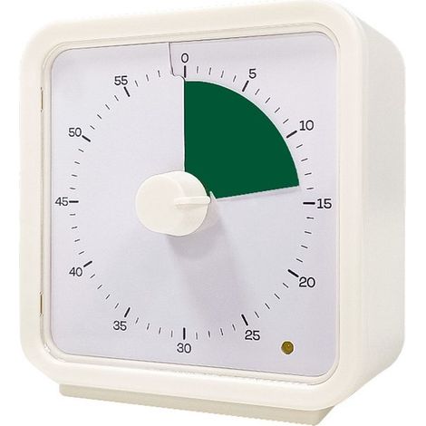 Timer visivo per uso domestico e scolastico, ausilio didattico, per banchi di scuola, scrivanie e riunioni. Funzionamento silenzioso. (1/2)