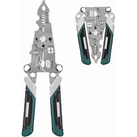 Pince à dénuder multifonctionnelle, pince coupante et sertissante pliable pour câbles électriques (1/4)