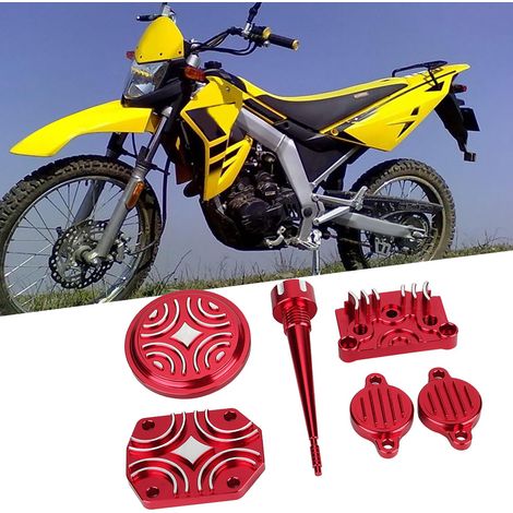 Kit de pièces de carrosserie en aluminium pour moteur Lifan 110cc 125cc Pit Dirt Bike (rouge) (1/5)