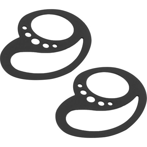 Une paire de crochets d'oreille Bluetooth anti-chute avec crochets antidérapants et système anti-perte, noirs. (1/5)