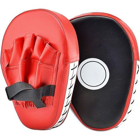 2PCS 45 doublure renforcée, marquage central rouge et noir - cible de combat Sanda à cinq doigts, en forme d'arc, pour le combat à main (1/5)