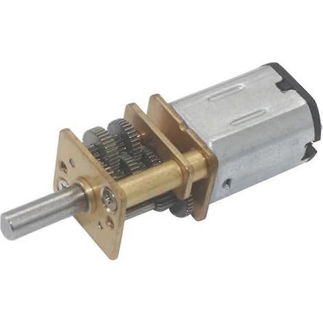 Lot de 5 micromoteurs à engrenages N20, arbre de type D, 3 V, 6 V, 12 V CC, roue dentée métallique, moteur réducteur DIY pour robot (71 tr/min) (1/5)