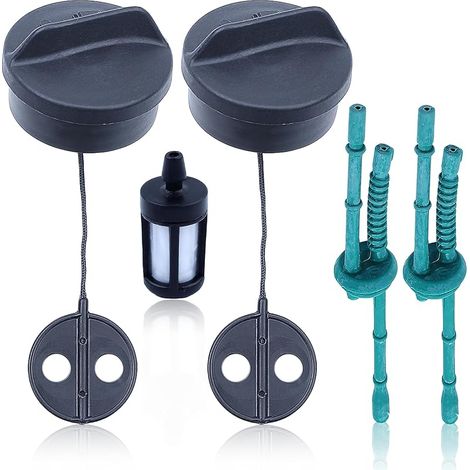 Kit de Bouchons de Réservoir de Carburant Pour Stihl FS75 FS80 FS85 FS120 FS200 FS38 FS45 FS55 FS56 Tondeuse à gazon, avce Tuyau de Carburant, Filtre à Carburant, Remplacement 4128-350-0505
