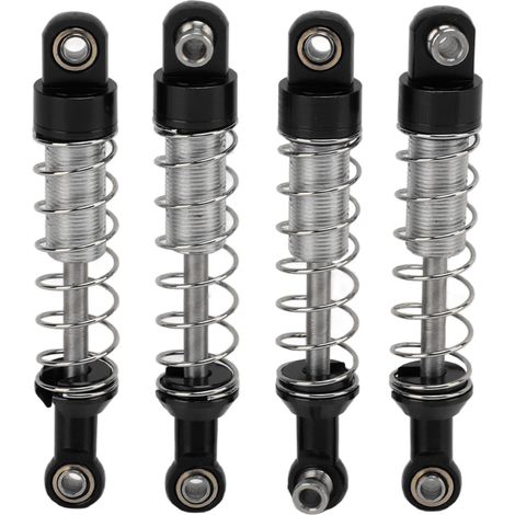 Kit d'amortisseurs universels en métal pour voiture RC WPL C14 (paire) avec support, pièces de rechange noires. (1/5)