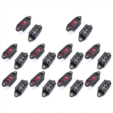 Commutateur de conversion de tension d'alimentation 6 broches 110 V-220 V, interrupteur à bascule coulissant 110 V-220 V adapté aux circuits de commande (1/5)